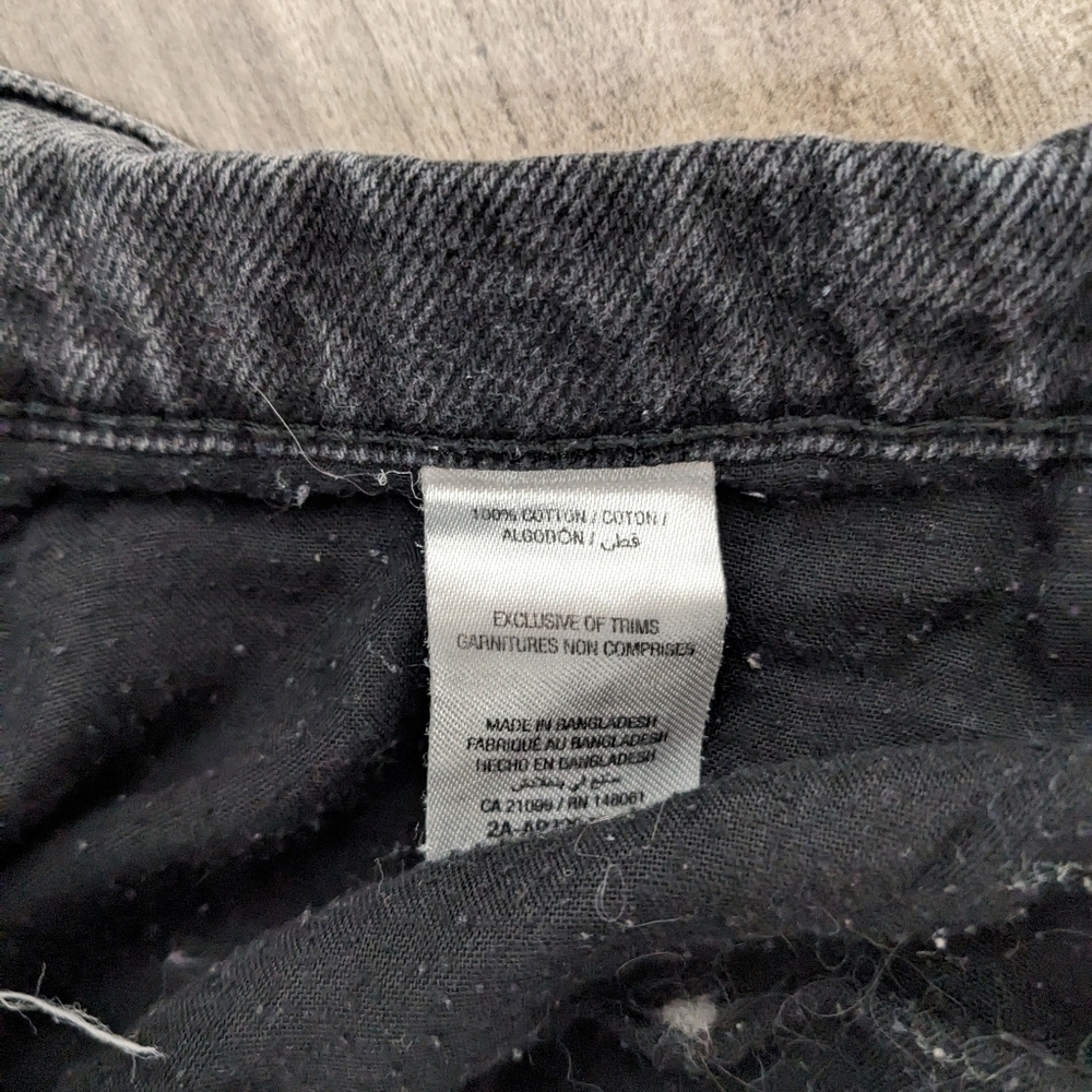 Ardene Mom Shorts Size 13 Black Jean Shorts - Picture 5 of 7